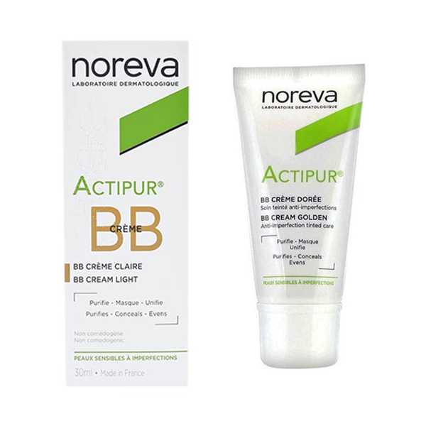 بی بی کرم ضد جوش آکتی پورACTIPUR رنگ روشن BB CREAM NOREVA